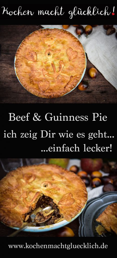 Rindfleisch-Pie mit Guinness